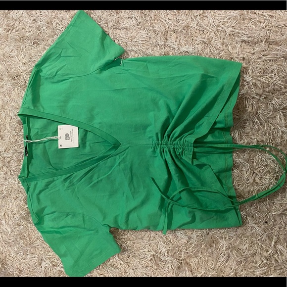 Drawstring v-neck ZARA - Picture 2 of 4